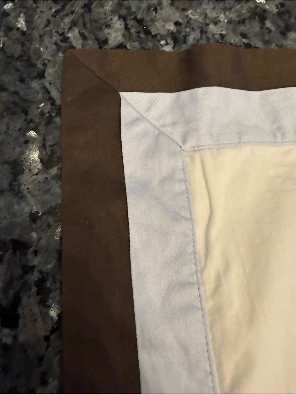 Restoration Hardware white and brown pillow shams see description